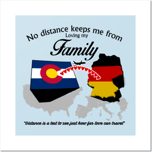 No Distance Loving my Family - Colorado Posters and Art